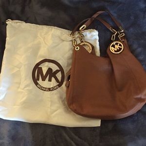 Michael Kors Fulton Large Leather Shoulder Bag